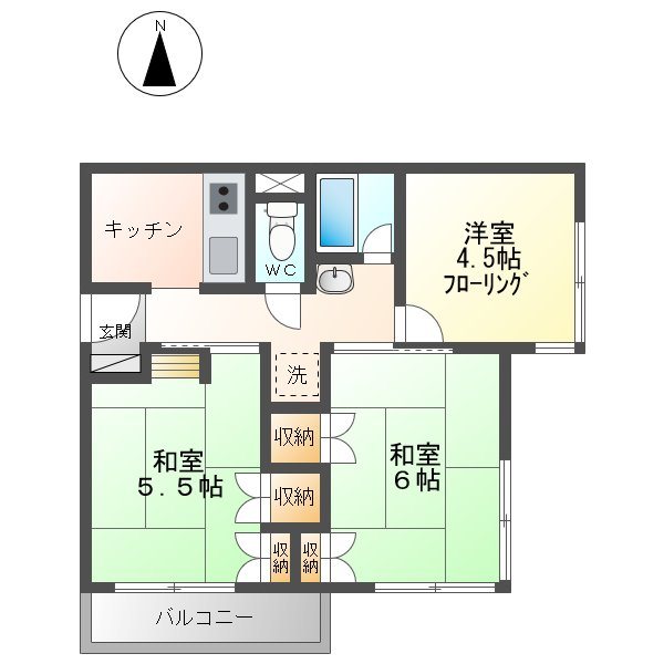 コーポ内津 間取り