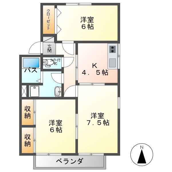 緑が丘シェルエＣ 間取り