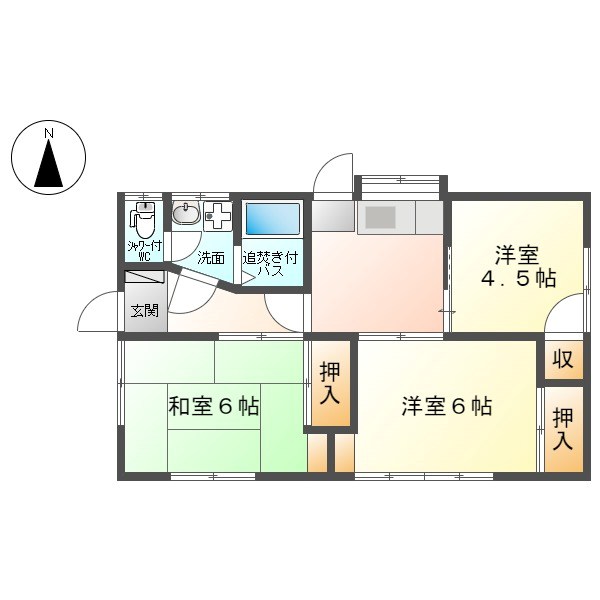 住吉貸住宅　B 間取り