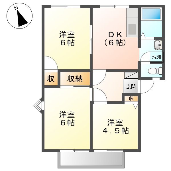フレグランスＡ＆Ｂ 間取り