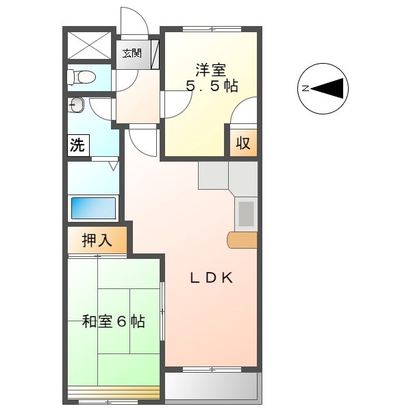 メゾン２１住吉Ｂ 間取り