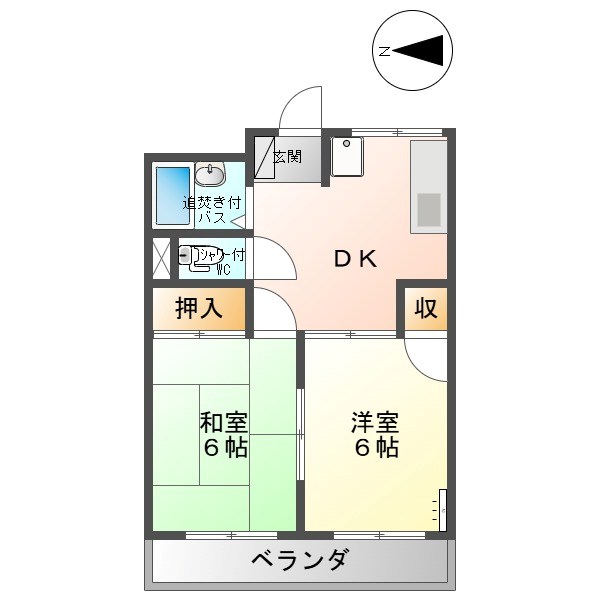 花菜荘 間取り