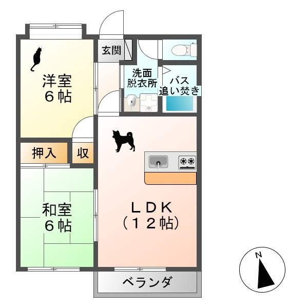 ハーベスト加増　Ｂ棟 間取り