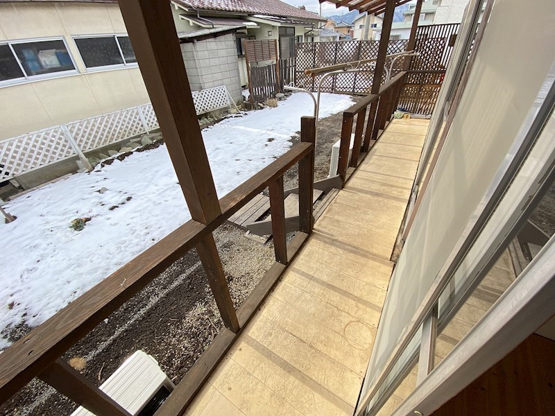 西原住宅B ベランダ