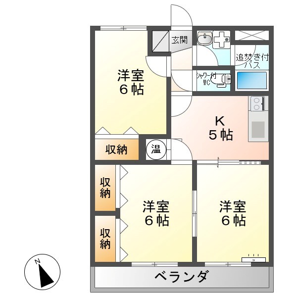 オーブ・ドゥ・光繁Ⅱ 間取り