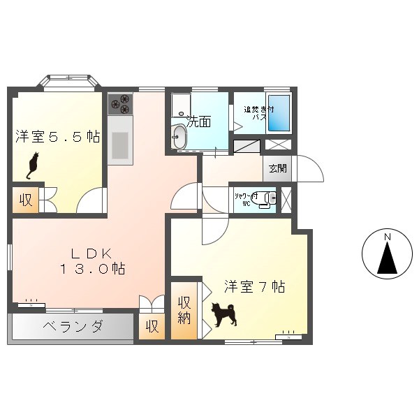 パルメゾントモエ 間取り