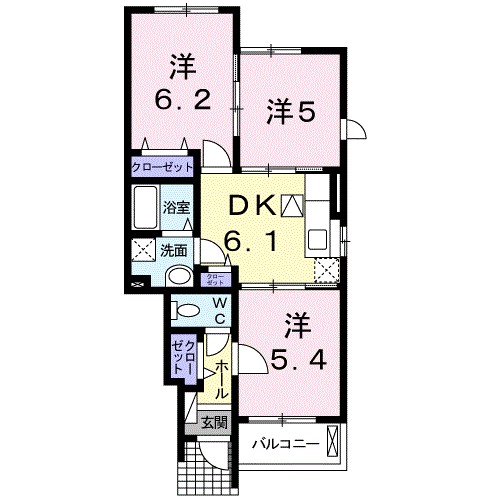 サンフローレ　Ａ 間取り