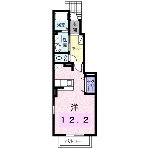 グランデュール城北　Ｈ 間取り