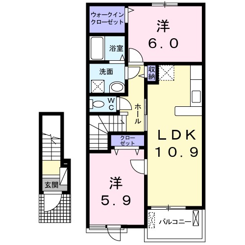 ラ・フォンテ西軽井沢　Ｅ 間取り