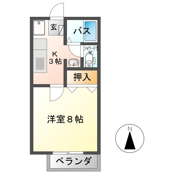 サンヴィレッジ　ヤマホ　Ａ棟  間取り