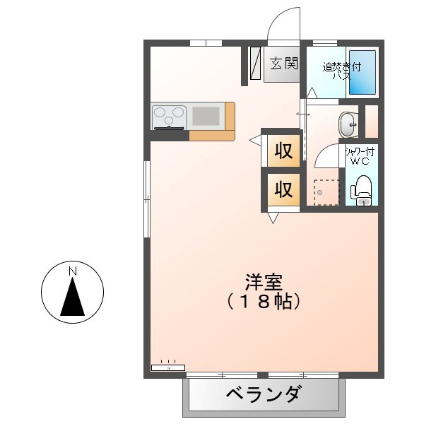 オレンジヒルズ　B棟 間取り
