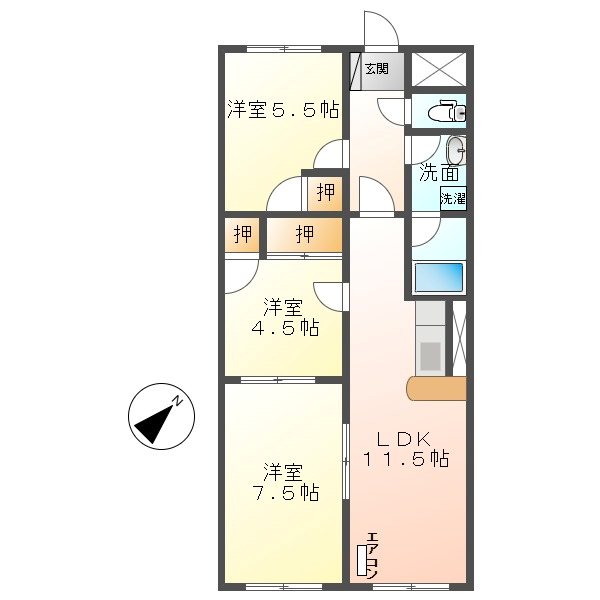 シティワン小諸中央マンション 間取り