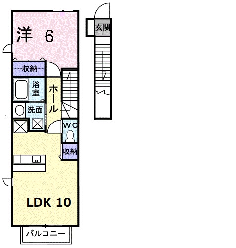 グランデュール城北　Ｋ 間取り