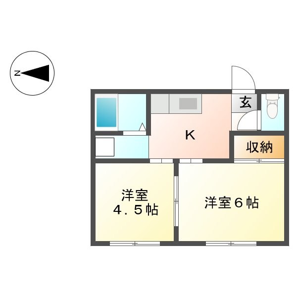 ホワイトハイツ 間取り