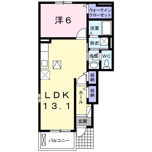 コーポＫＡＪＩＹＡ　Ａ 間取り