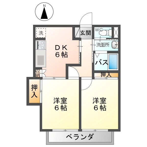 リッチイズミダ 間取り
