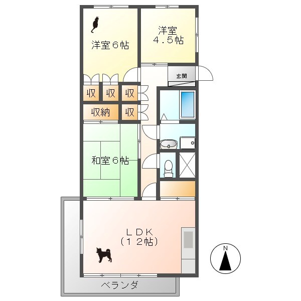 グランドハイツ白銀  間取り
