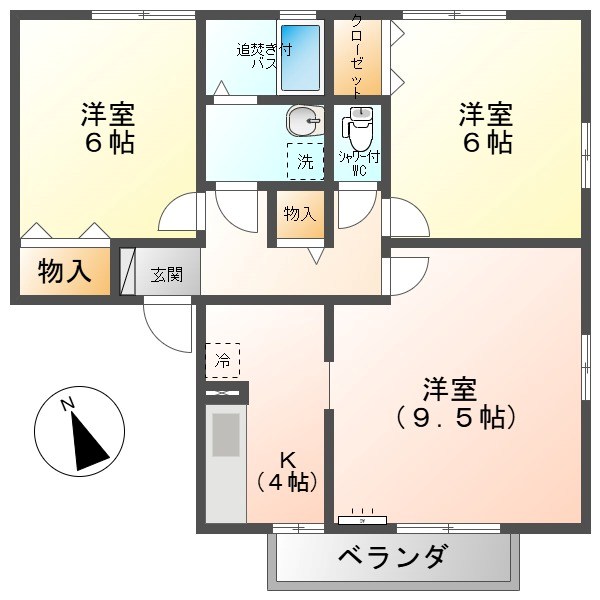 セジュールイズミC 間取り