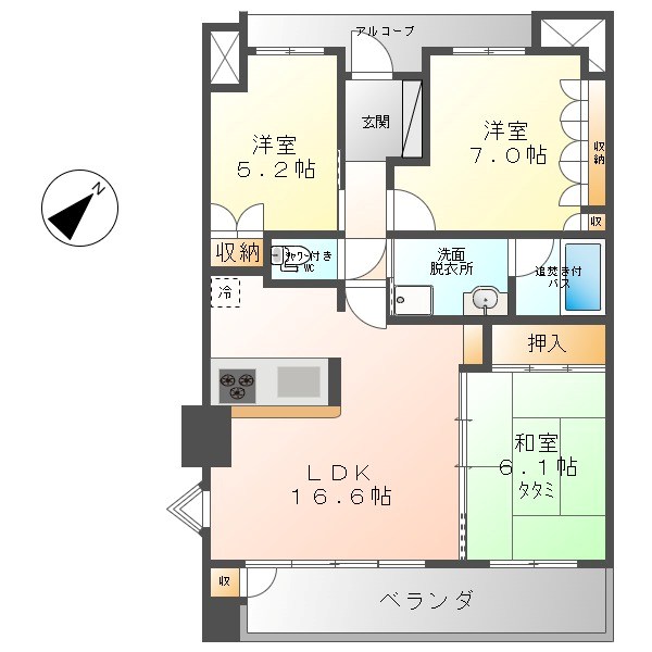 サーパス上田中央 間取り