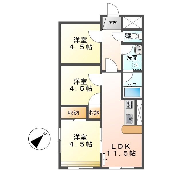 シティワン小諸中央マンション 間取り