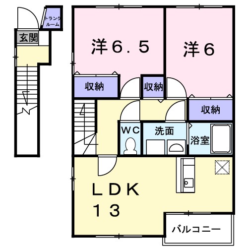 ナイスプラザ　Ｂ 間取り
