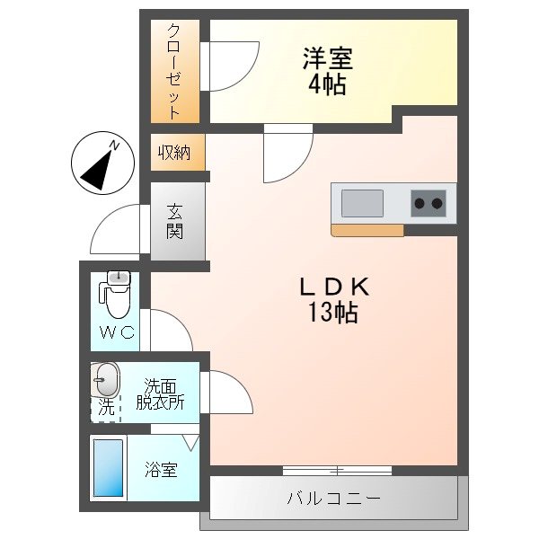La tour net.quatre(ラトゥールネットカトル) 間取り