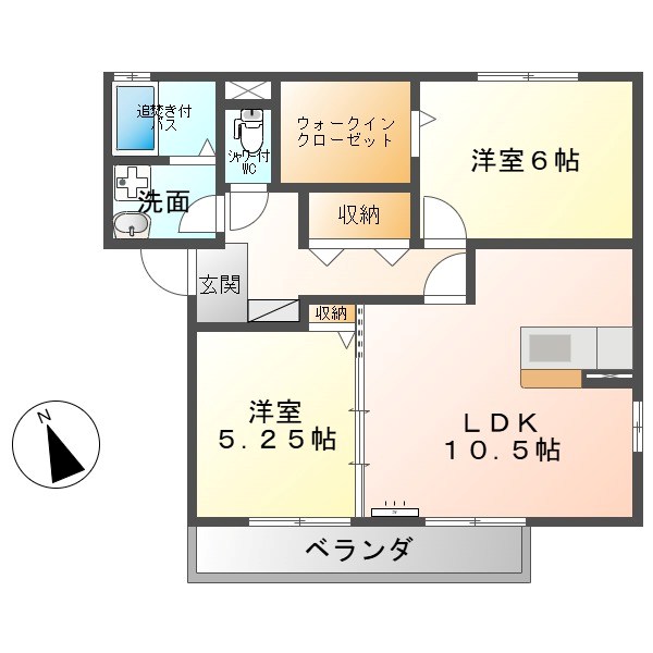 セットレーヴ弐番館 間取り