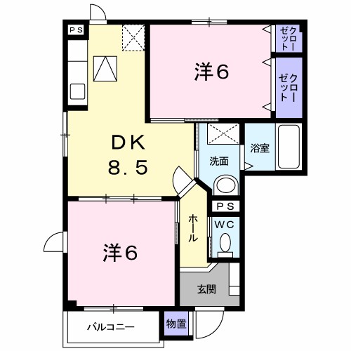 コーポ関口　Ａ 間取り