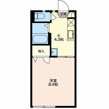 アドヴァンス大屋A 間取り