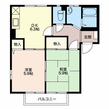 フレグランス美咲 間取り