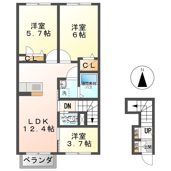 シャーメゾン秋和 間取り
