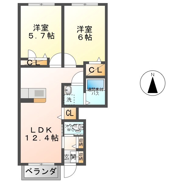 シャーメゾン秋和 間取り