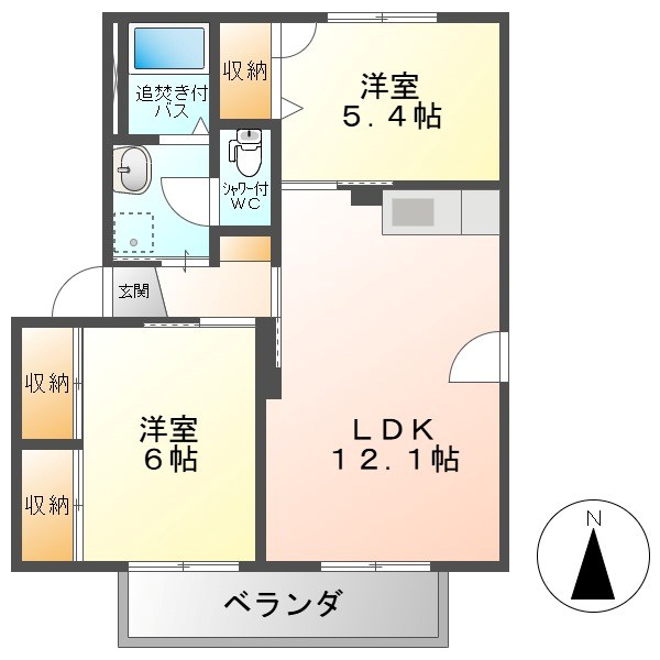 フラットケーC 間取り