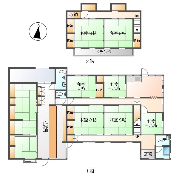 上田戸建Ⅱ 間取り