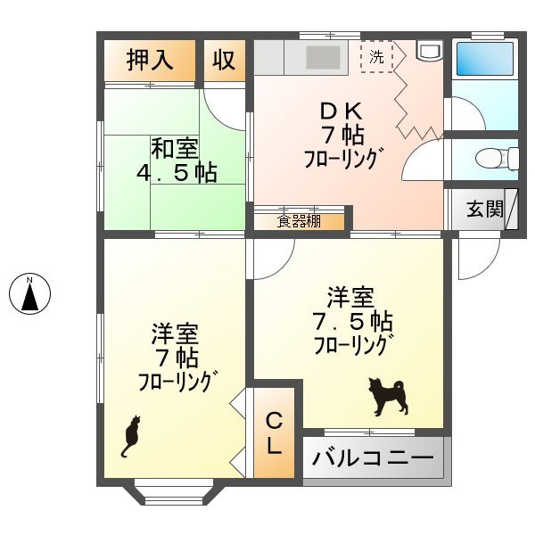 コーポＭ 間取り