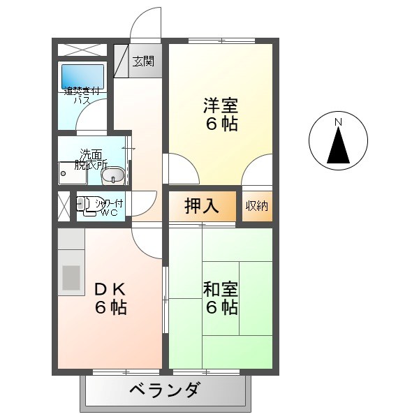 コーポショウカ 間取り