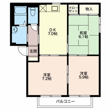 ハイジドルフB 間取り