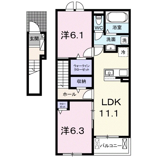 ヴィラ　ノーチェ 間取り