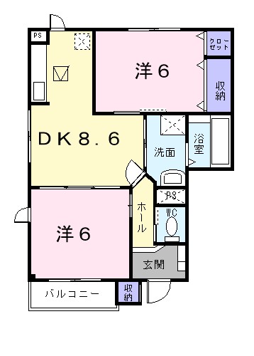 フィデール　Ａ 間取り