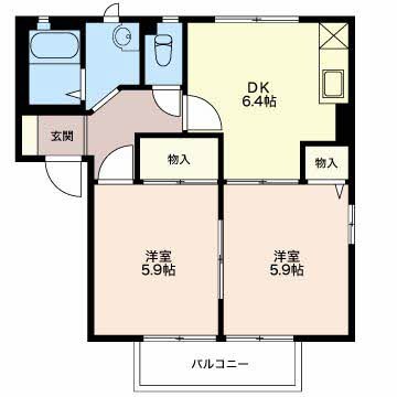 ディアス瓜田A 間取り