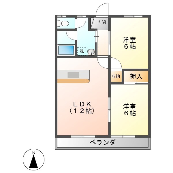 ハーベスト西上田 間取り
