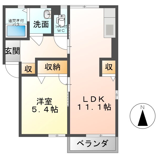 アドヴァンス大屋B 間取り