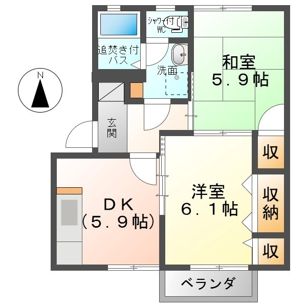 フレグランス花みづきＡ 間取り