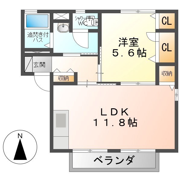 シャルマンアベニールB 間取り