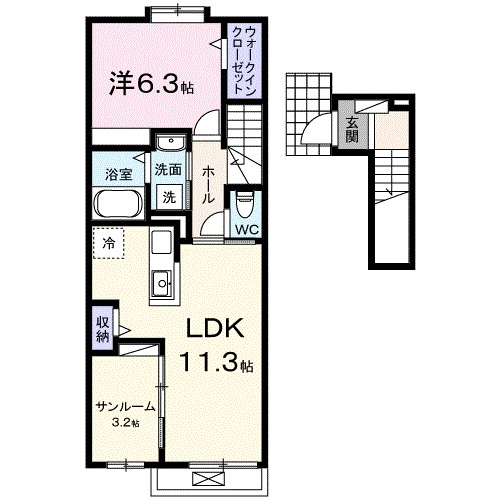 プラーム上田Ⅱ 間取り