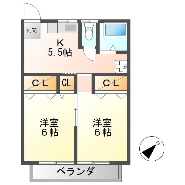 小屋坂アパート 間取り