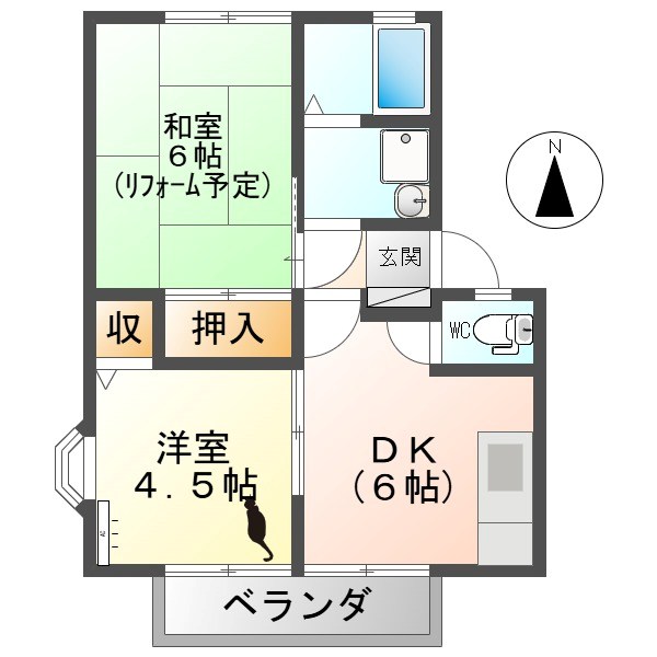 サンビレッジ東永Ａ 間取り