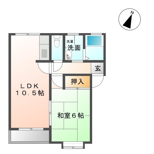 コーポサンライズ 間取り