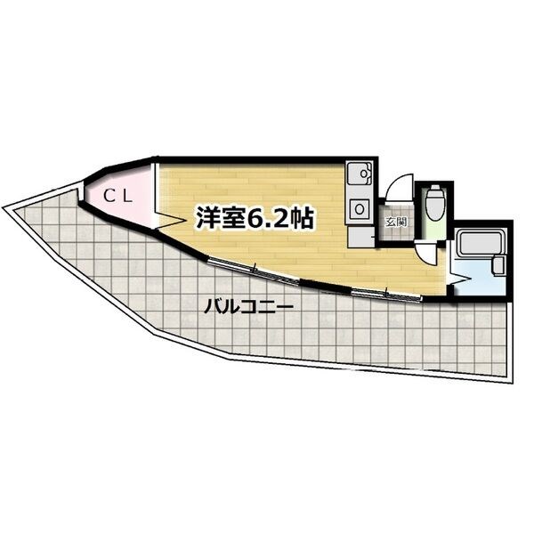 アルビヨン千里丘 303号室 間取り
