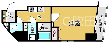 ルクレ江坂 間取り